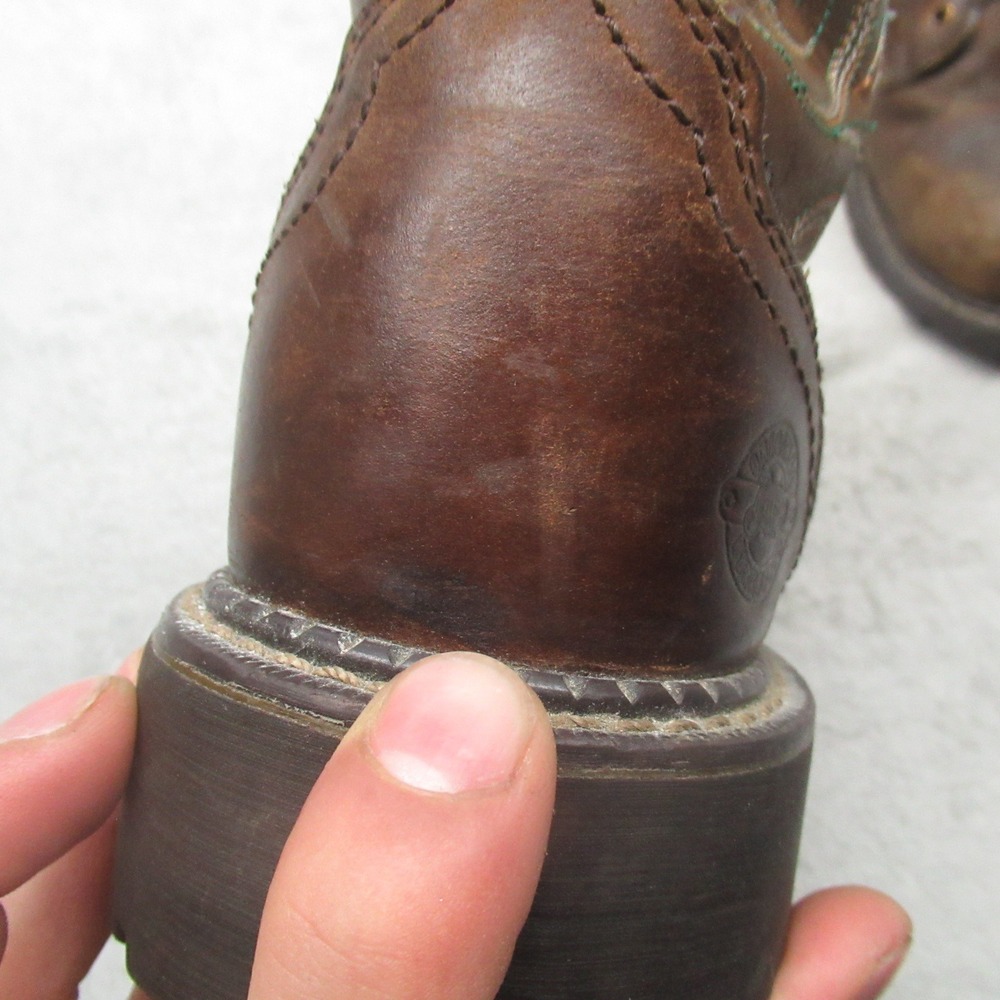 Justin Womens‎ 8B Work Boots Brown Leather Katerina 6" Steel Toe Waterproof - Picture 15 of 16